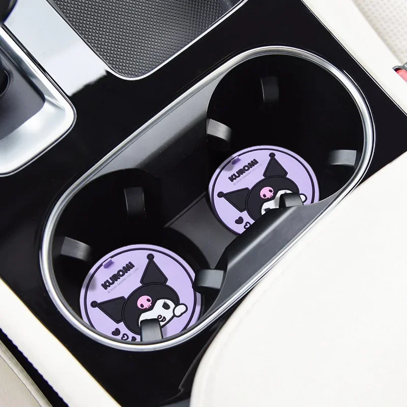 2Pcs Sanrio Kuromi Car Coaster - Kawaii Tech Accessories review and price