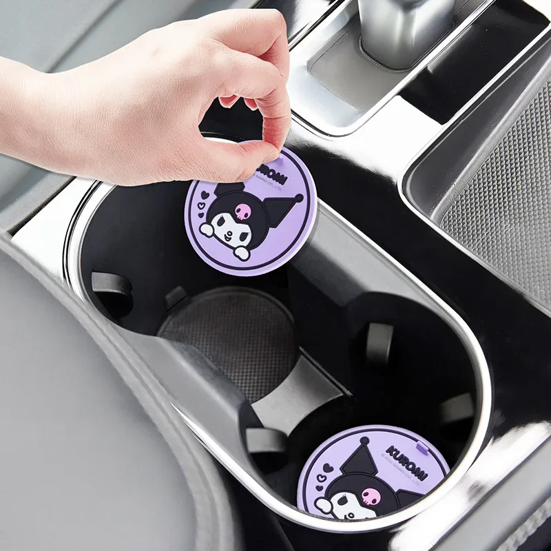 2Pcs Sanrio Kuromi Car Coaster - Kawaii Tech Accessories review and price
